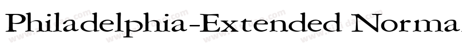 Philadelphia-Extended Normal字体转换